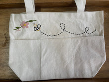 Load image into Gallery viewer, Embroidered Project Bag with pockets
